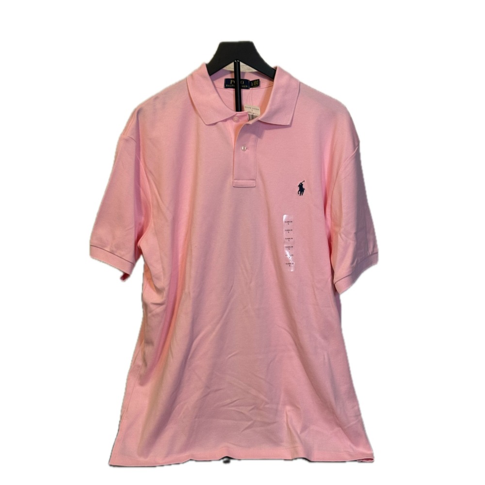 Polo Ralph Lauren Polo Shirt Men's L Carmel Pink Classic Fit NWT